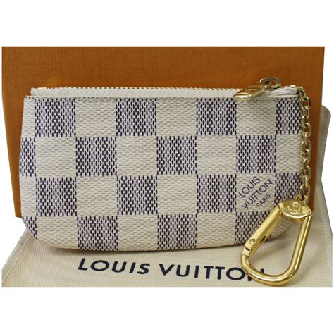 louis vuitton damier azur key pouch review|Louis Vuitton coin pouch keychain.